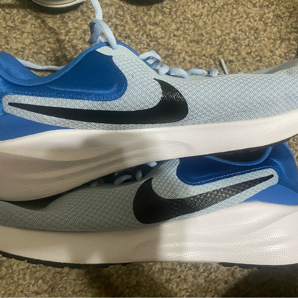Men’s Nike Blue and White Sneakers Size 14